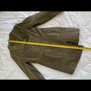 Danier Green Leather Jacket